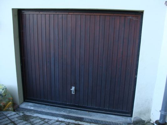 Porte de garage sectionnelle noir
