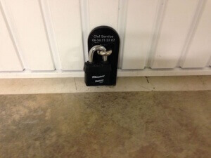 Cadenas pour porte de garage basculante