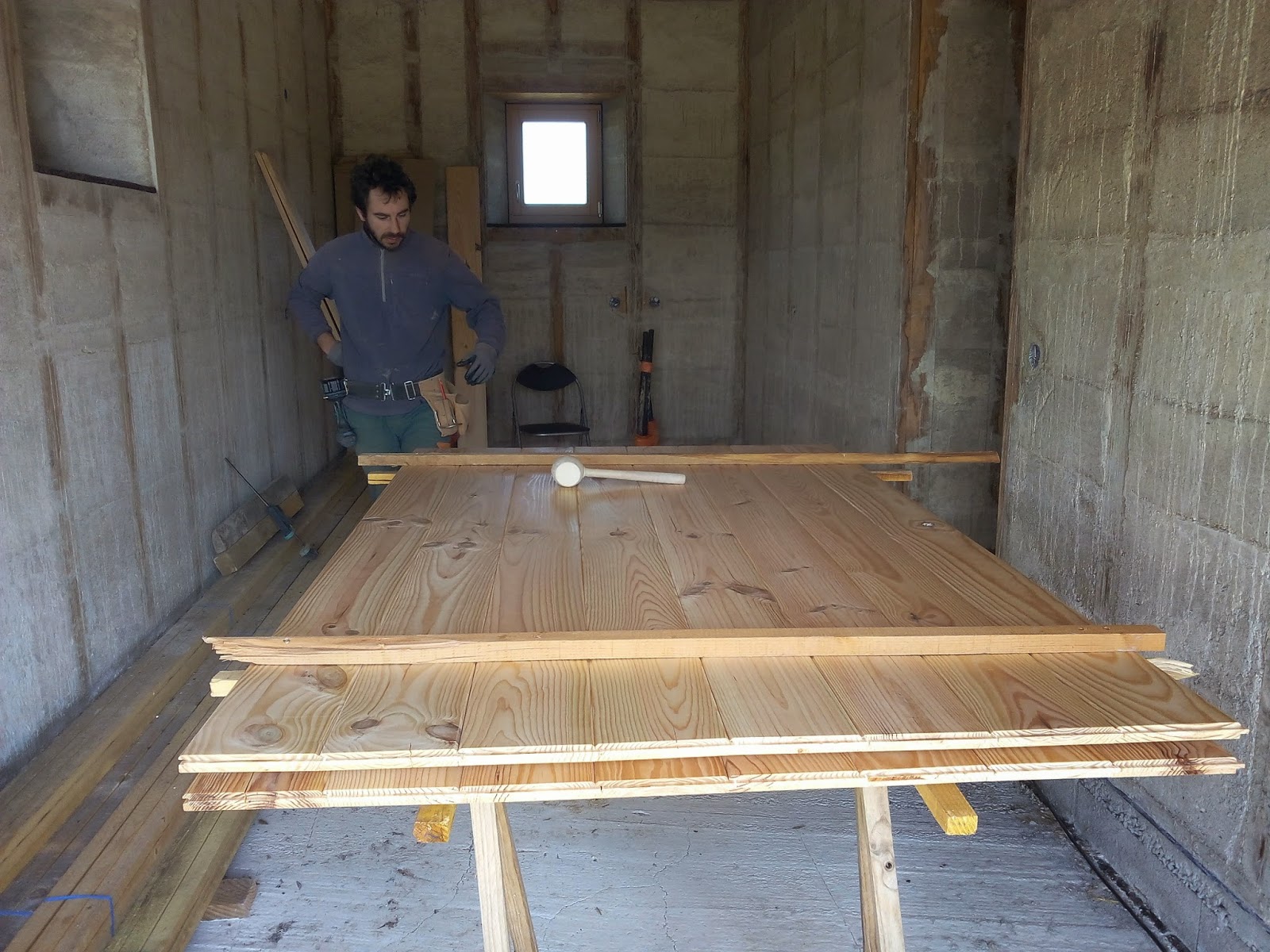 Porte de garage fait maison