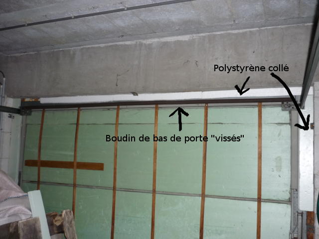 Plaque d'isolation pour porte de garage