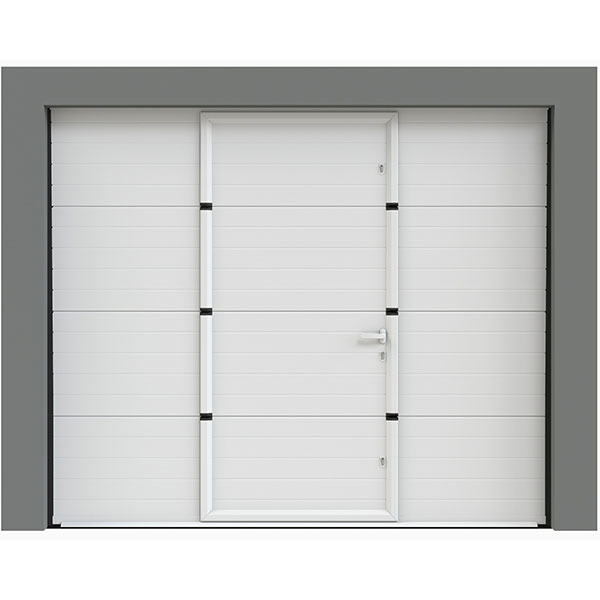 Porte de garage sectionnelle avec portillon intégré prix