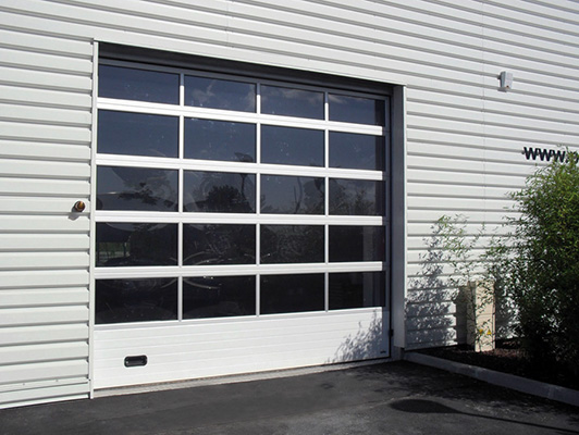 Porte de garage vitree