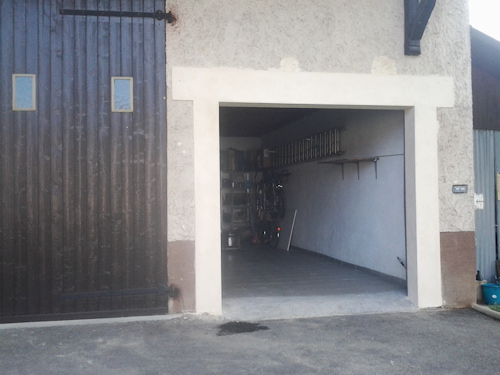 élargissement porte de garage