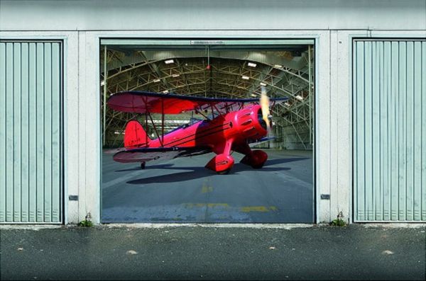 Stickers trompe l'oeil pour porte de garage