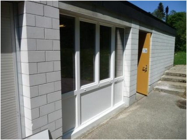 Porte de garage baie vitree