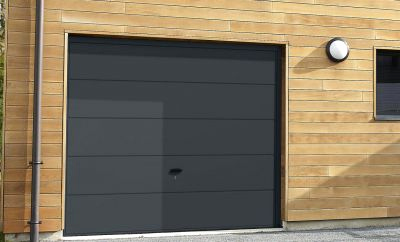 Porte de garage coulissante pvc bricoman