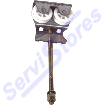 Chariot double galet pour porte de garage coulissante