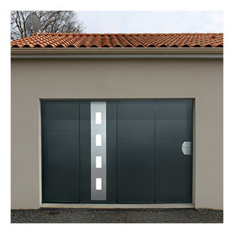 Porte de garage a refoulement lateral