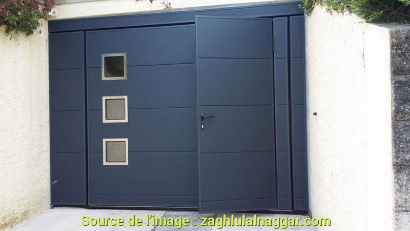 Porte de garage sectionnelle en stock