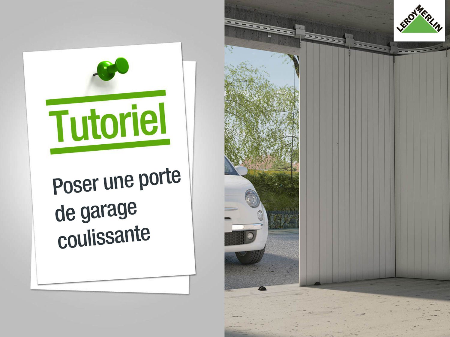 Notice montage porte de garage coulissante
