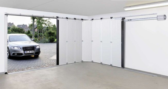 Porte de garage coulissante double