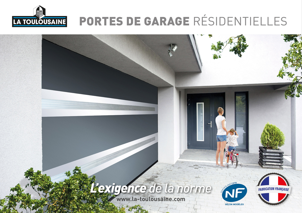 Porte de garage sectionnelle fabrication francaise