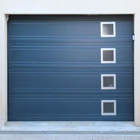 Porte de garage sectionnelle ivoire