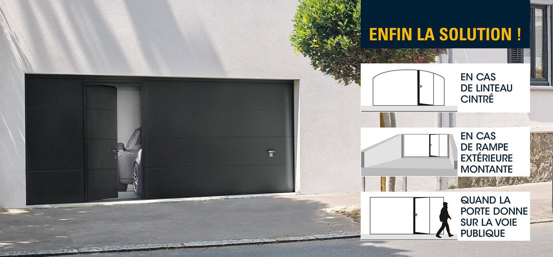 Porte de garage enroulable bloquée