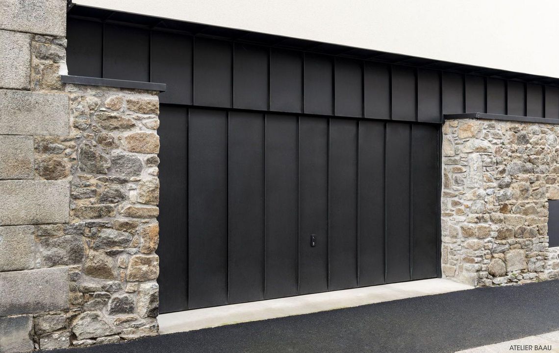 Habillage bois pour porte de garage basculante