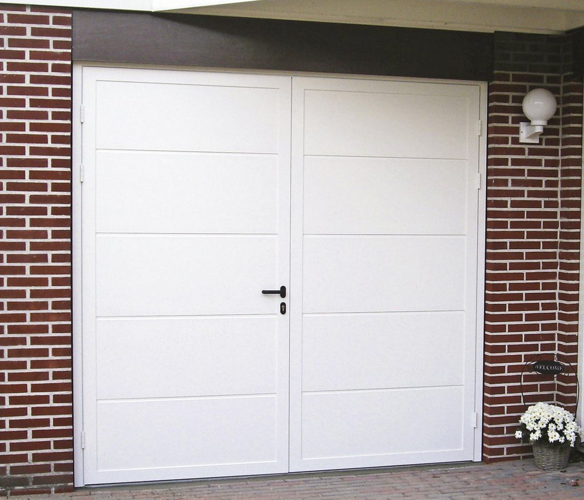Porte de garage battante pvc