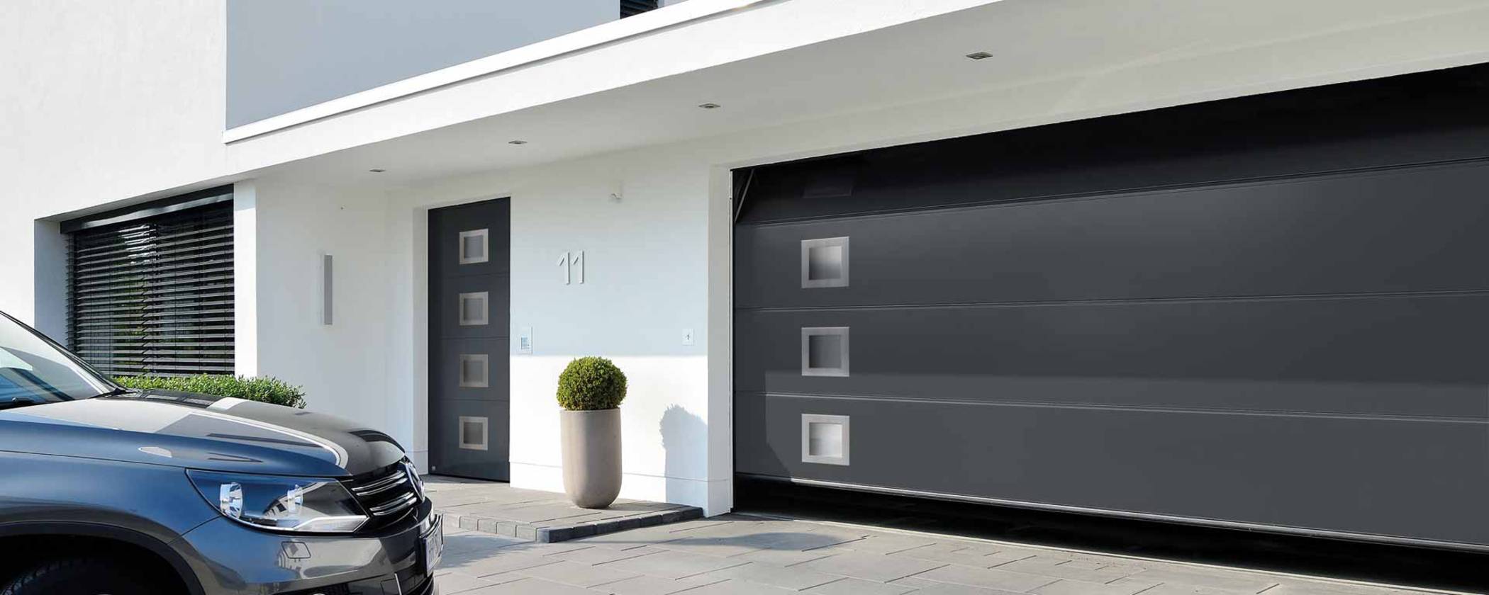 Porte de garage sectionnelle en acier hormann
