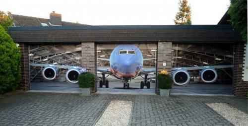Porte de garage hangar