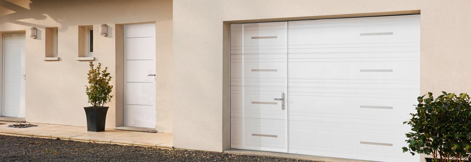 Porte de garage 4 vantaux pvc 200 x 240