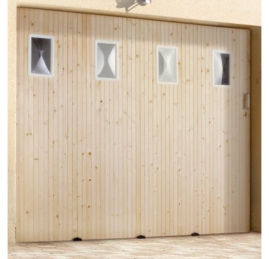 Porte de garage coulissante pvc 300 x 200