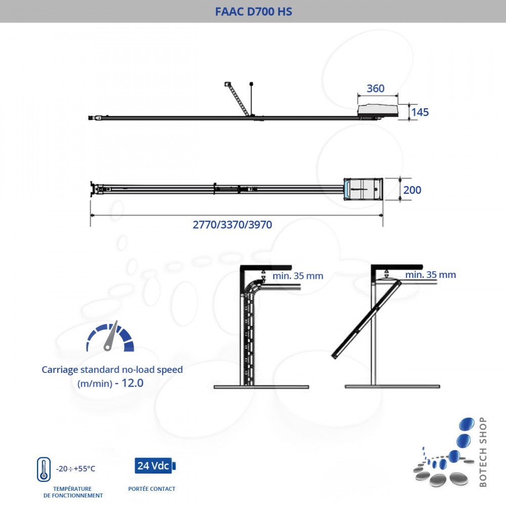 Moteur faac pour porte de garage