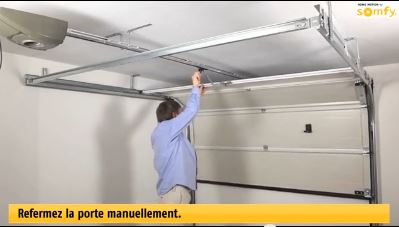 Butee porte de garage sectionnelle