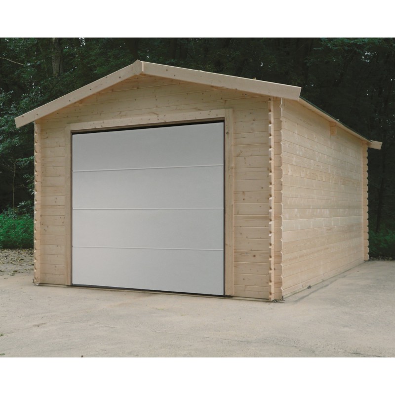 Abri de jardin avec porte de garage