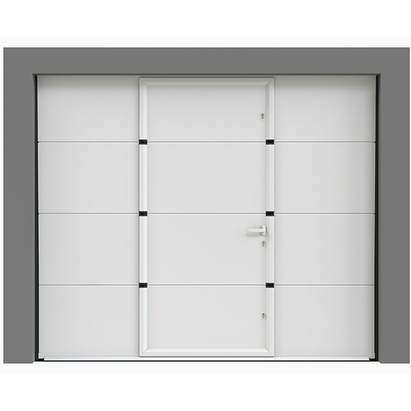 Fiche technique porte de garage sectionnelle avec portillon