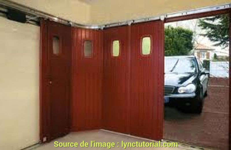 Porte de garage a galandage