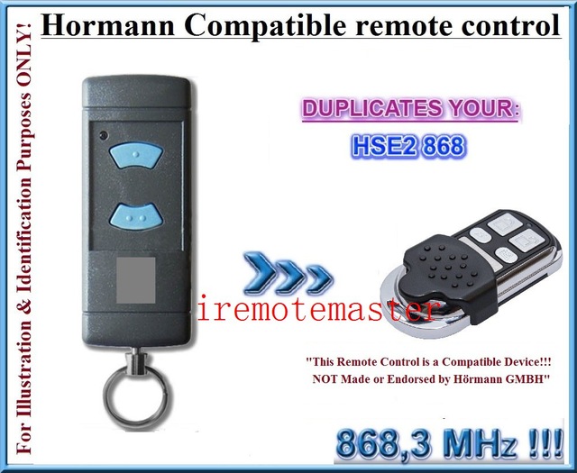 Telecommande pour porte de garage hormann