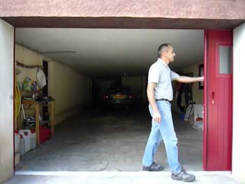 Montage de porte de garage coulissante