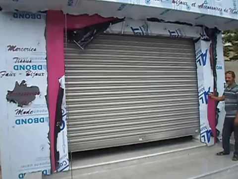 Rideau de fer porte de garage