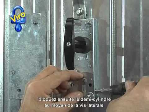 Demi cylindre pour porte de garage basculante