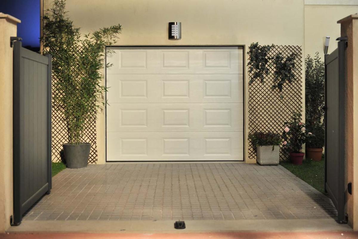 Baie vitrée a la place d'une porte de garage