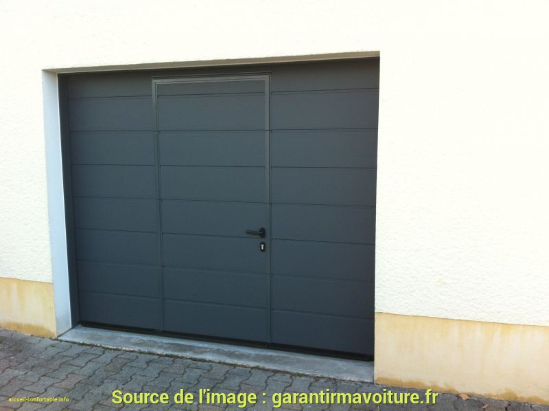 Porte de garage basculante avec portillon hormann