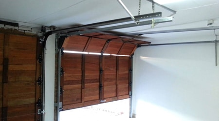 Pose d une porte de garage sectionnelle