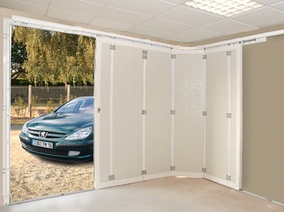 Systeme porte coulissante de garage