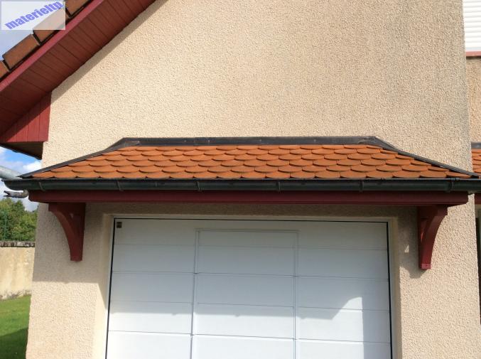 Marquise de porte de garage