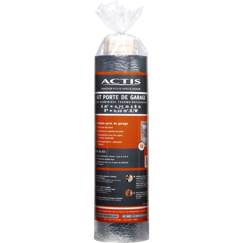 Isolant pour porte de garage coulissante