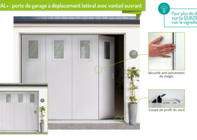 Porte de garage fame quadral