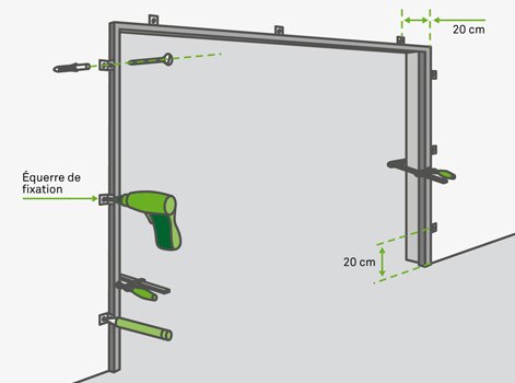 Comment poser une porte de garage 4 vantaux