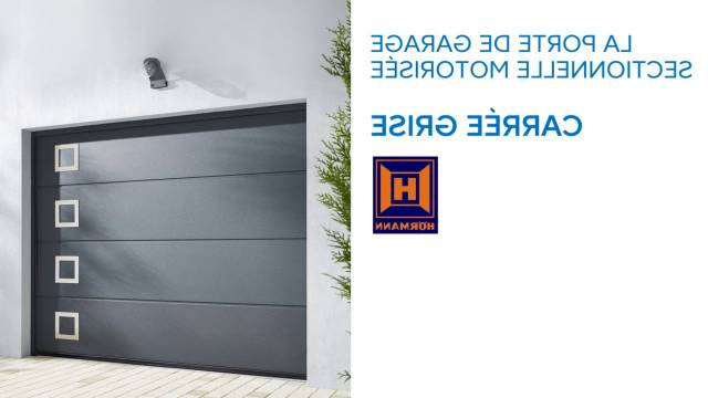 Porte de garage castorama gris
