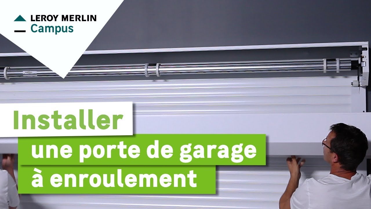 Comment poser une porte de garage a enroulement