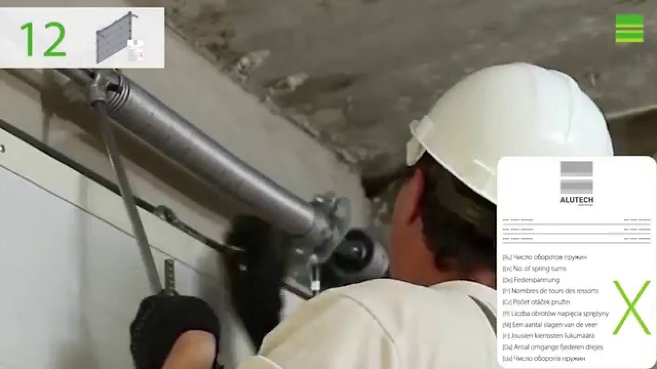Comment regler une porte de garage basculante electrique