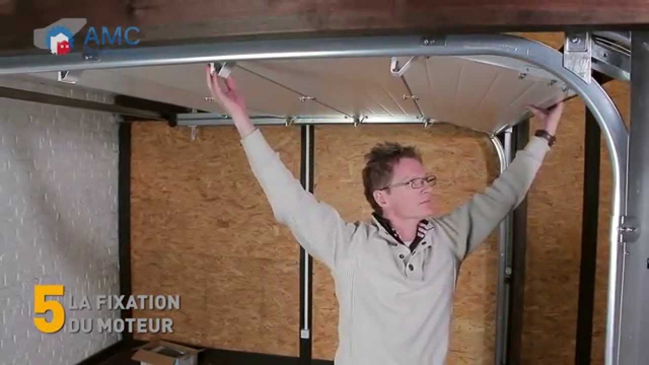 Porte de garage sectionnelle posée
