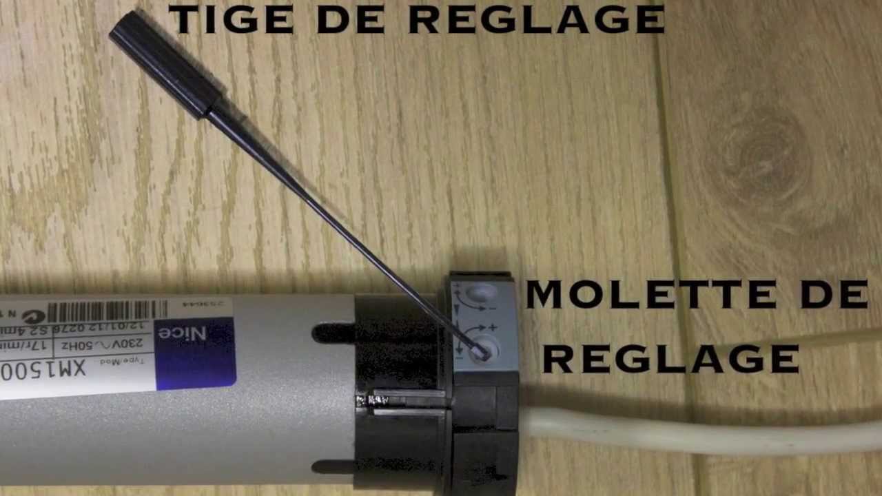 Reglage d'un moteur de porte de garage