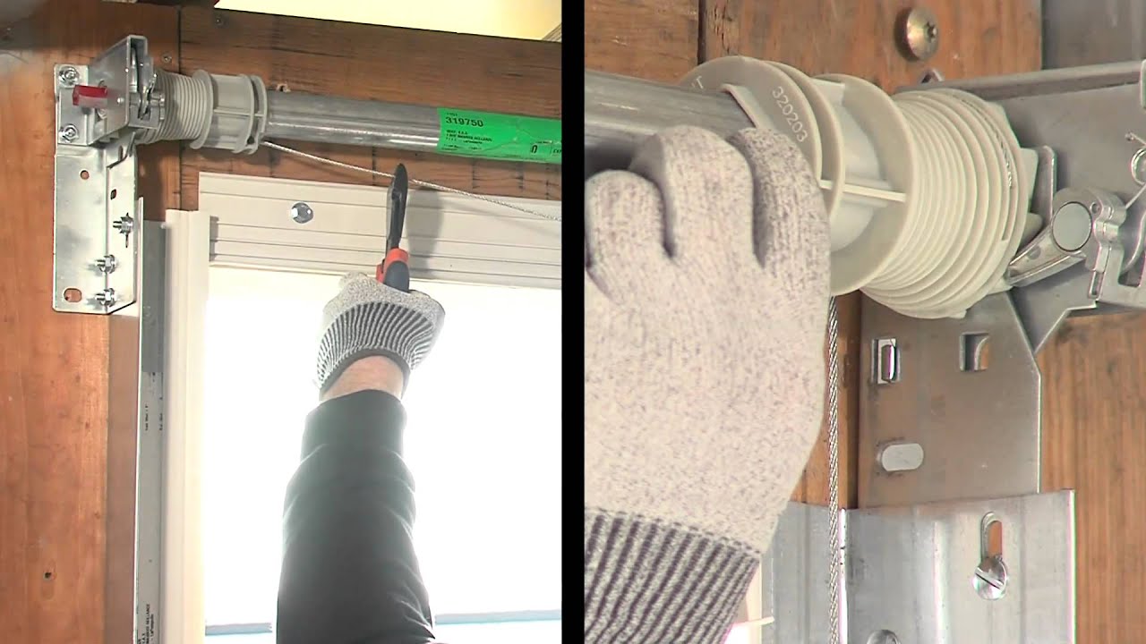 Reglage cable porte de garage sectionnelle
