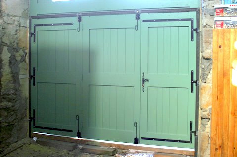 Fabriquer porte de garage en bois 2 vantaux