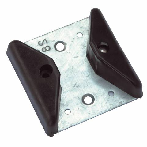 Sabot de guidage pour porte de garage coulissante bois