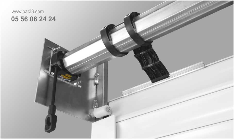 Motorisation de porte de garage enroulable